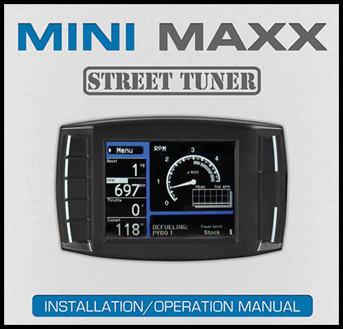 Mini Maxx Instruction Manual